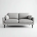 Divano 2 posti grigio in poliestere forma rettangolare 160 x 85 x 82 cm